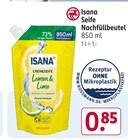 Seife Nachfüllbeutel Angebote von Isana bei Rossmann Warendorf für 0,85 €