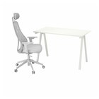 Schreibtisch und Stuhl weiß/hellgrau im Angebot bei IKEA in Lingen Schreibtisch und Stuhl weiß/hellgrau Angebote von TROTTEN / MATCHSPEL bei IKEA Lingen für 248,99 €