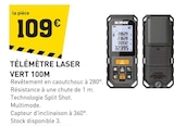 Tout Faire Daglan - Promo TÉLÉMÈTRE LASER VERT 100M Promo TÉLÉMÈTRE LASER VERT 100M à 109,00 € dans le catalogue Tout Faire à Daglan