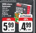 Kopierpapier Angebote von EDEKA zuhause bei EDEKA Zwickau für 4,99 €