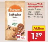 Aktuelle Lebkuchen Angebote bei Netto Marken-Discount in Frankfurt (Main) Aktuelles Weihnachtsgewürze Lebkuchen Angebot bei Netto Marken-Discount in Frankfurt (Main) ab 1,29 €