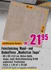Aktuelle Fliesen Angebote bei Hornbach in Hannover Aktuelles Feinsteinzeug Wand- und Bodenfliese „Manhattan Taupe“ Angebot bei Hornbach in Hannover ab 21,95 €