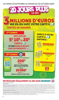 Catalogue U Express à Mont-de-Marsan cette semaine, valable du 06/10/2026 au 18/10/2026 Prospectus U Express à Mont-de-Marsan, "LES 20 JOURS PLUS", 36 pages de promos valables du 06/10/2026 au 18/10/2026