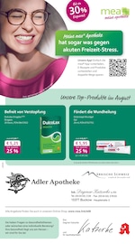 Aktueller mea - meine apotheke Apotheken Prospekt in Buckow und Umgebung, "Unsere August-Angebote" mit 4 Seiten, 01.08.2025 - 31.08.2025