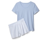 Tchibo im Supermarkt - Shorty-Pyjama-Set, hellblau Angebot im Prospekt Shorty-Pyjama-Set, hellblau bei Tchibo im Supermarkt im Prospekt "" für 17,99 €