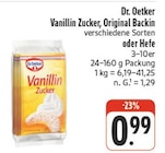 nah und gut Jesewitz - Vanillin Zucker, Original Backin oder Hefe Angebot im Prospekt Vanillin Zucker, Original Backin oder Hefe bei nah und gut im Jesewitz Prospekt für 0,99 €
