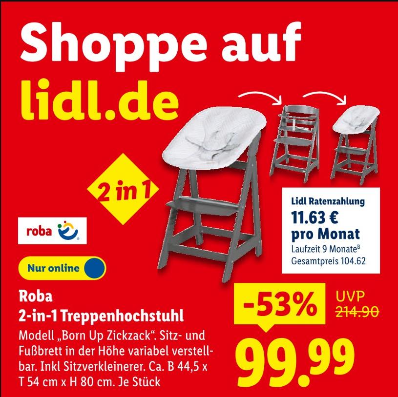 2-in-1 Treppenhochstuhl