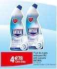 (2)Lot de 2 gels nettoyant WC anti-calcaire - ANTIKAL en promo chez Carrefour Vanves à 4,78 €