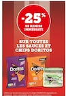 -25% de remise immédiate sur toutes les sauces et chips doritos à Bi1 dans Arbois