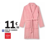 Robe de chambre femme - TISSAIA dans le catalogue E.Leclerc