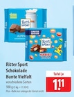 famila Nordost Diepholz - Ritter Sport Schokolade Bunte Vielfalt Angebot im Prospekt Ritter Sport Schokolade Bunte Vielfalt bei famila Nordost im Diepholz Prospekt für 1,11 €