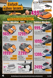 Rasenmäher im Hornbach Prospekt "Dein Wille verlegt Deine Terrasse." mit 31 Seiten (Mönchengladbach)