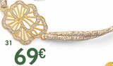 Bracelet cordon et laque pailletée, or jaune 0,67 g à 69,00 € dans le catalogue E.Leclerc