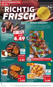 Steak im Kaufland Prospekt "Aktuelle Angebote" mit 62 Seiten (Regensburg)