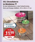 XXL Citronellakerze in Metalleimer Angebote bei V-Markt Augsburg für 11,99 €
