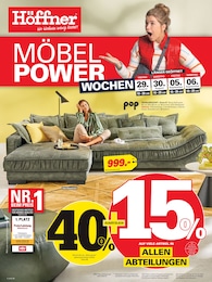 Höffner Prospekt "MÖBEL POWER", 8 Seiten, 27.08.2025 - 27.08.2025 Aktueller Höffner Prospekt, "MÖBEL POWER", mit Angeboten der Woche, gültig von 27.08.2025 bis 27.08.2025