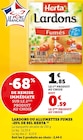 Promo Lardons ou allumettes fumés -25% de sel à 1,85 € dans le catalogue Hyper U à Mende