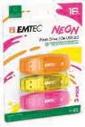 Lot de 3 cles usb neon 2.0 16go - EMTEC en promo chez Hyper U Vannes à 14,99 €