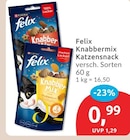 Knabbermix Katzensnack im Angebot bei budni in Stade Knabbermix Katzensnack Angebote von Felix bei budni Stade für 0,99 €