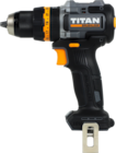 Perceuse visseuse à percussion 18v nue - TITAN en promo chez Brico Dépôt Clichy à 29,90 €