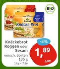 Knäckebrot Roggen oder Sesam von Alnatura im aktuellen budni Prospekt für 1,89 €