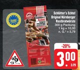 Original Nürnberger Rostbratwürste im E center Prospekt Original Nürnberger Rostbratwürste von Schlütter's Echte! im aktuellen E center Prospekt für 3,00 €