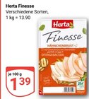 Aktuelles Finesse Hähnchenbrust Angebot bei GLOBUS in Duisburg ab 1,39 €