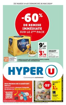 Prospectus Hyper U de la semaine "Hyper U" avec 1 page, valide du 14/05/2024 au 26/05/2024 pour Saint-Vincent et alentours