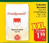 Weizenmehl Type 405 im Angebot bei Marktkauf in Nürnberg Weizenmehl Type 405 Angebote von Frankenmehl bei Marktkauf Nürnberg für 1,99 €