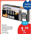 Aktuelles Super Energy AA Batterien Angebot bei budni in Hamburg ab 1,29 €