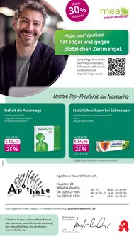 Aktueller mea - meine apotheke Prospekt "Unsere November-Angebote" Aktueller mea - meine apotheke Prospekt