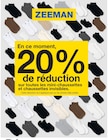 20% En ce moment, de réduction sur toutes les mini-chaussettes sur toutes les mini-chaussettes en promo chez Zeeman 20% En ce moment, de réduction sur toutes les mini-chaussettes sur toutes les mini-chaussettes dans le catalogue Zeeman
