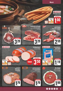 Wurst im EDEKA Prospekt "Aktuelle Angebote" mit 24 Seiten (Moers)