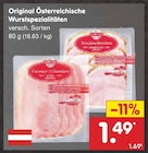 Original Österreichische Wurstspezialitäten bei Netto Marken-Discount im Gevelsberg Prospekt für 1,49 €