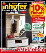 Möbel Inhofer Prospekt für Ummendorf mit 16 Seiten Möbel Inhofer Prospekt für Ummendorf: "Sonderbeilage Garderoben", 16 Seiten, 17.02.2021 - 28.02.2021