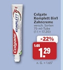 Komplett 8in1 Zahncreme im Angebot bei combi in Lemgo Komplett 8in1 Zahncreme Angebote von Colgate bei combi Lemgo für 1,29 €