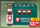 Münchner Hell Angebote von Spaten bei Netto Marken-Discount Rostock für 13,99 €