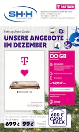 Aktueller Systemhaus Hartmann Prospekt mit Smartphone, "Festtagsfrohe Deals: UNSERE ANGEBOTE IM DEZEMBER", Seite 1