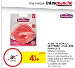 Assiette nomade ventouse + cuillère - Pommette dans le catalogue Intermarché