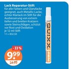 Streichen im V-Markt Prospekt Lack Reparatur-Stift im aktuellen V-Markt Prospekt für 9,99 €