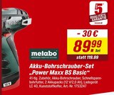 toom Baumarkt Lingen - Akku-Bohrschrauber-Set Power Maxx BS Basic Angebot im Prospekt Akku-Bohrschrauber-Set Power Maxx BS Basic bei toom Baumarkt im Lingen Prospekt für 89,99 €