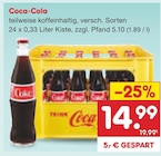 Coca-Cola im Angebot bei Netto Marken-Discount in Straubing Coca-Cola Angebote von Coca-Cola bei Netto Marken-Discount Straubing für 14,99 €