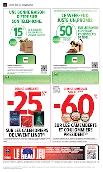 Prospectus Intermarché Express de la semaine "2 + 1 OFFERT" avec 2 pages, valide du 18/11/2025 au 30/11/2025 pour Paris et alentours