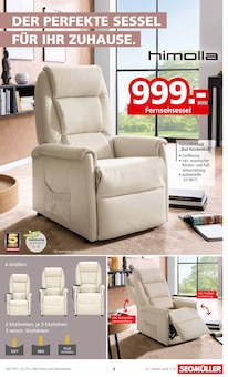 Fernseher im aktuellen Segmüller Prospekt (Rosenheim) Fernseher im Segmüller Prospekt "Sessel Spezial" mit 12 Seiten (Rosenheim)