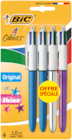 4 stylos bille 4 couleurs à Carrefour dans St Pierre la Mer