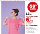 Tee shirt femme dans le catalogue Super U