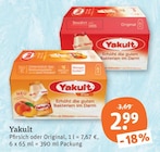 Pfirsich oder Original von Yakult im aktuellen tegut Prospekt für 2,99 €