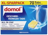 Geschirr-Reiniger Tabs XL-Sparpack im Rossmann Prospekt Geschirr-Reiniger Tabs XL-Sparpack von Domol im aktuellen Rossmann Prospekt für 5,49 €