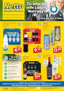 Energydrink im Netto Marken-Discount Prospekt "DER ORT, AN DEM DU IMMER AUSGEZEICHNETE PREISE FINDEST." mit 2 Seiten (Regensburg)