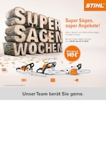 STIHL Prospekt "Super Sägen, super Angebote!", 8 Seiten, für Duisburg, 30.09.2019 - 23.11.2019 STIHL Prospekt "Super Sägen, super Angebote!", 8 Seiten, für Duisburg, 30.09.2019 - 23.11.2019